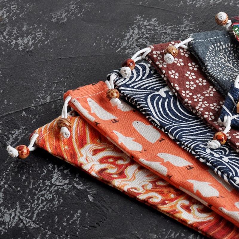 1ks opakovaně použitelný slaměný sáček sáček na kovové slámové příbory Barevné cestovní kempingové hůlky Lžíce Vidlička Nůž Úložný sáček Zásobník