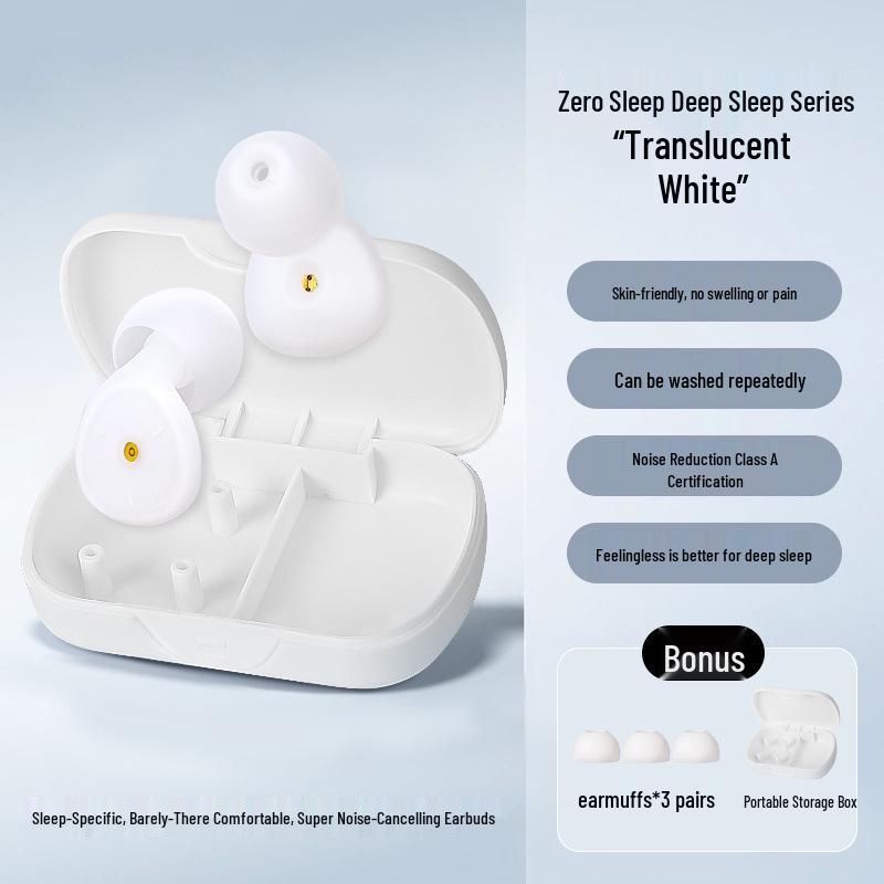 Noise Reduction Silicone Earplugs: Soundproof, Anti-interference, Perfect for Sleep and Reading