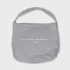 Reverse Logo Check Bag / Black