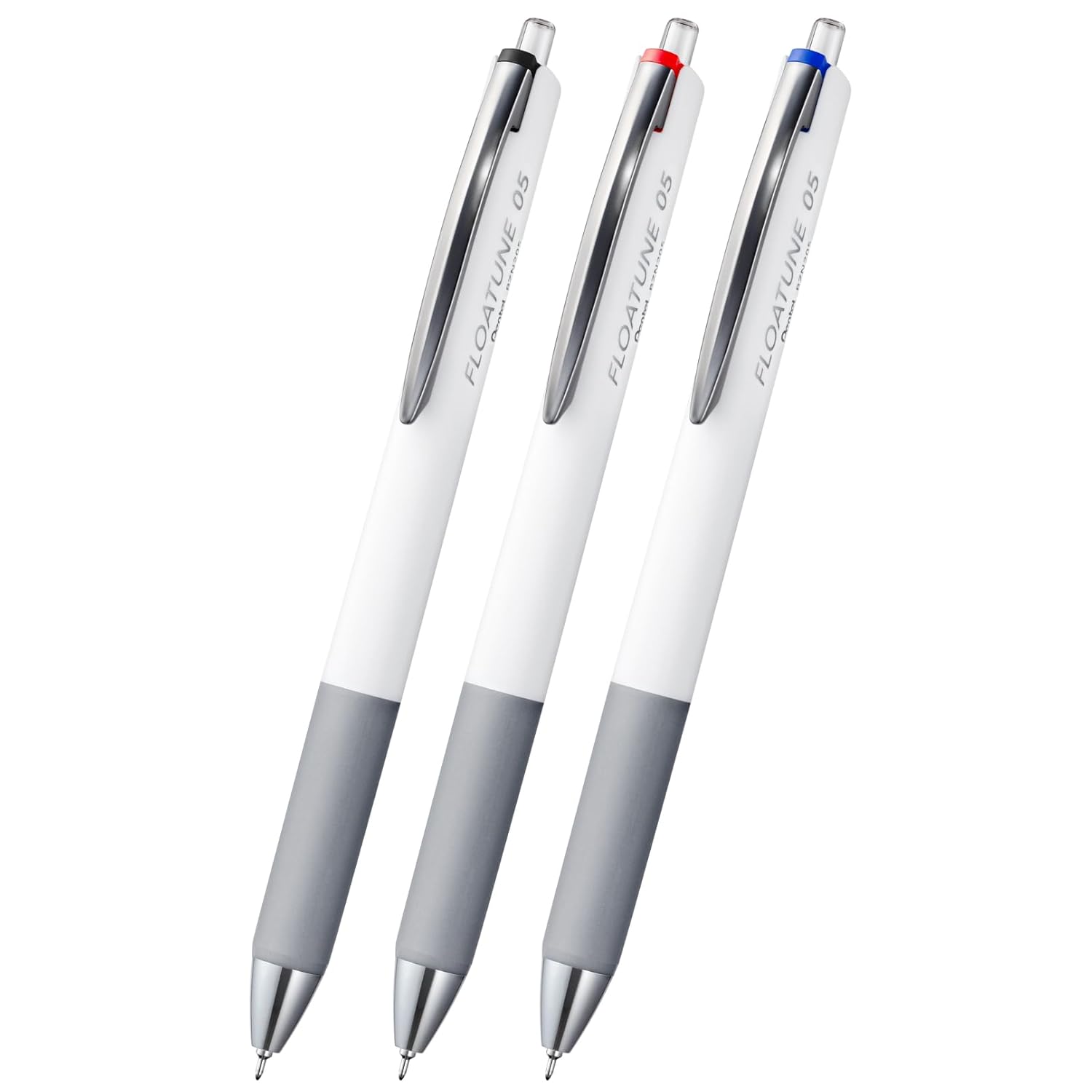 Pentel Oil-Based Ballpoint Pen Flow Tune 0.5mm Black Red Blue 3 Pieces BZN205-3AMZ
