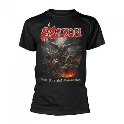 Saxon Unisex Adult Hell Fire And Damnation T-Shirt
