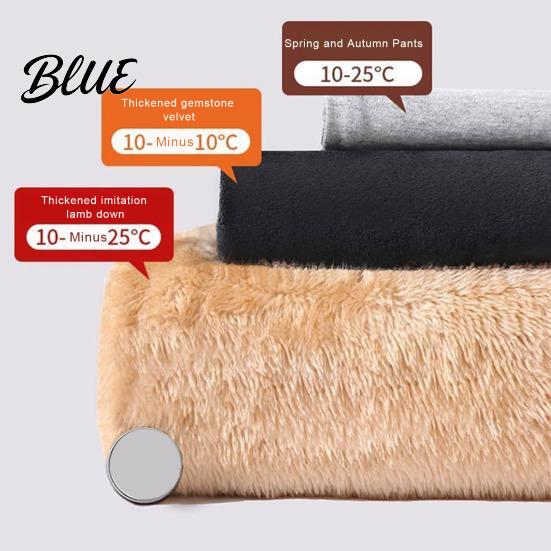 Thick Fleece Lining Straight Wide Pants Elastic Autumn Winter Trousers Women High Waist Leg Solid
