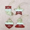 8pcs Wooden Christmas Pendants Natural Christmas Decoration Hanging  Gift
