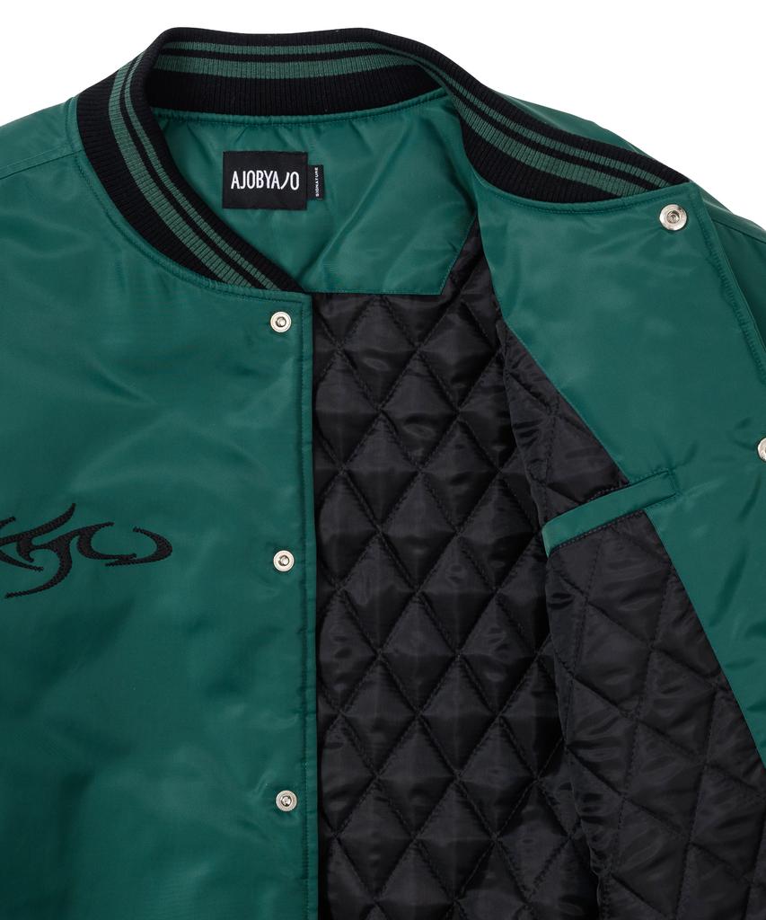 Ajobyajo Nylon Baseball Jacket [Green]
