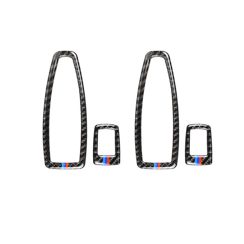 Door Window Lift Switch Trim For 2013- BMW 3 4 Series GT Real Carbon Fiber