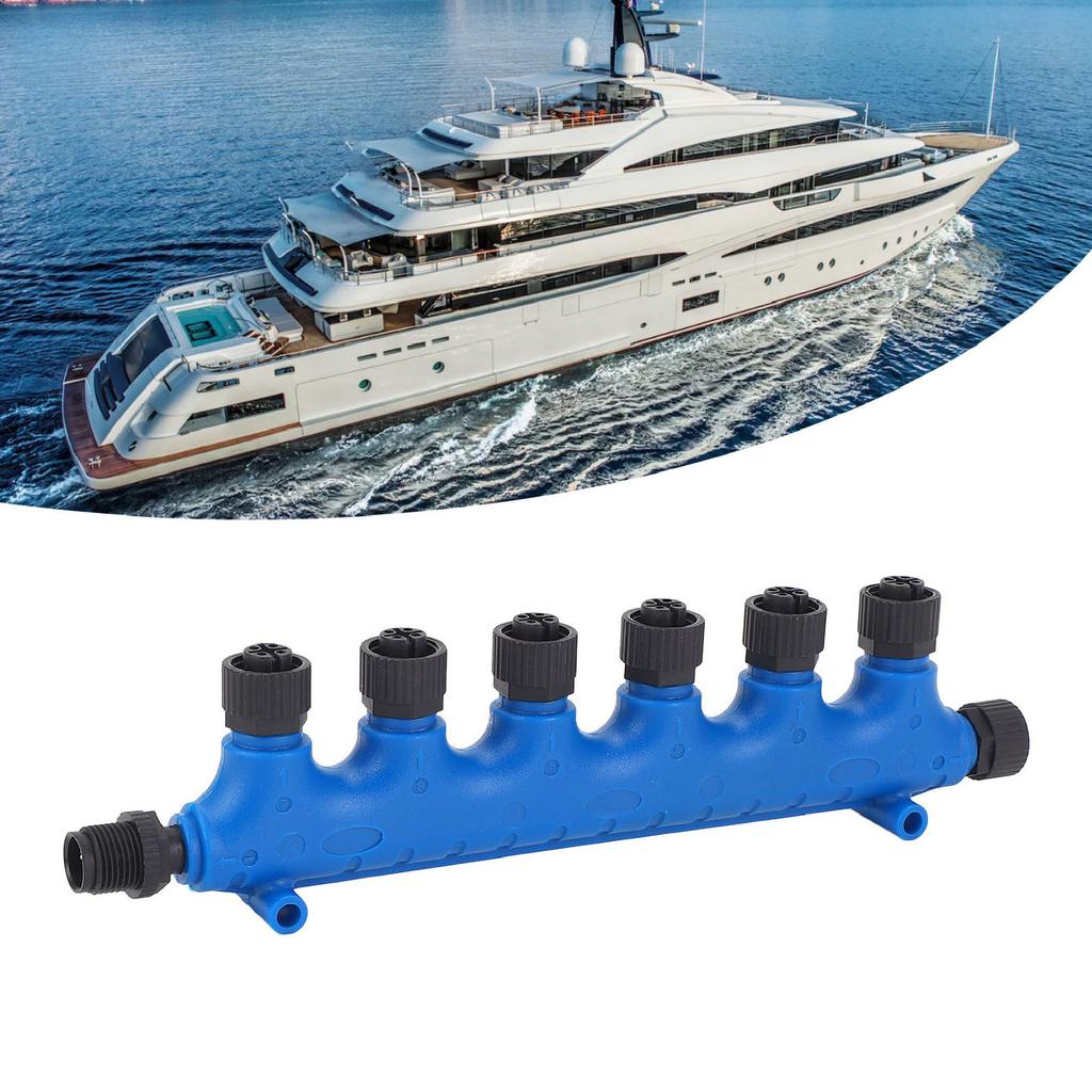 NMEA2000 6 Port T-Connector   5 Pin 22AWG IP67 Waterproof Stable Connection Yacht Ships