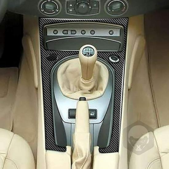 For BMW Z4 E85 2003-2008 Carbon Fiber Interior Transmission Console Cover Trim