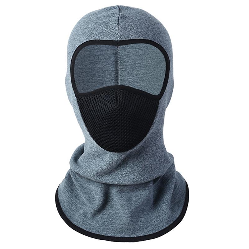 Winter Warm Outdoor Cycling Hooded for Unisex with Fleece Lining Windproof Dustproof Scarf Headband Skiing Camping Accessories