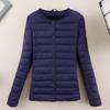 Winter New Down Jacket Women's Light and Thin Round Neck Slim V-neck Short Light Autumn Down Jacket