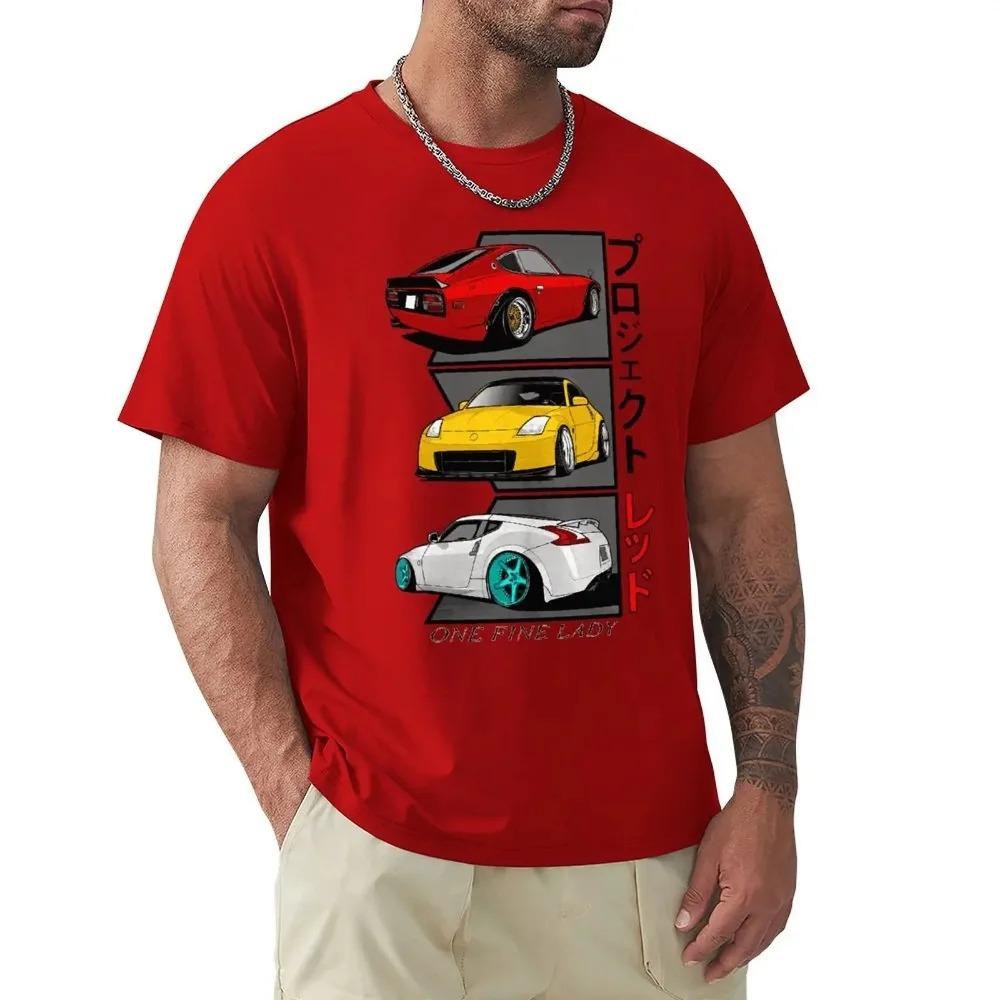 One Fine Lady 240z 350z 370z Jdm Men T Shirt Fast Car Vehicle Vintage Tees Sleeve Round Neck T-Shirt Cotton Plus Size Clothes