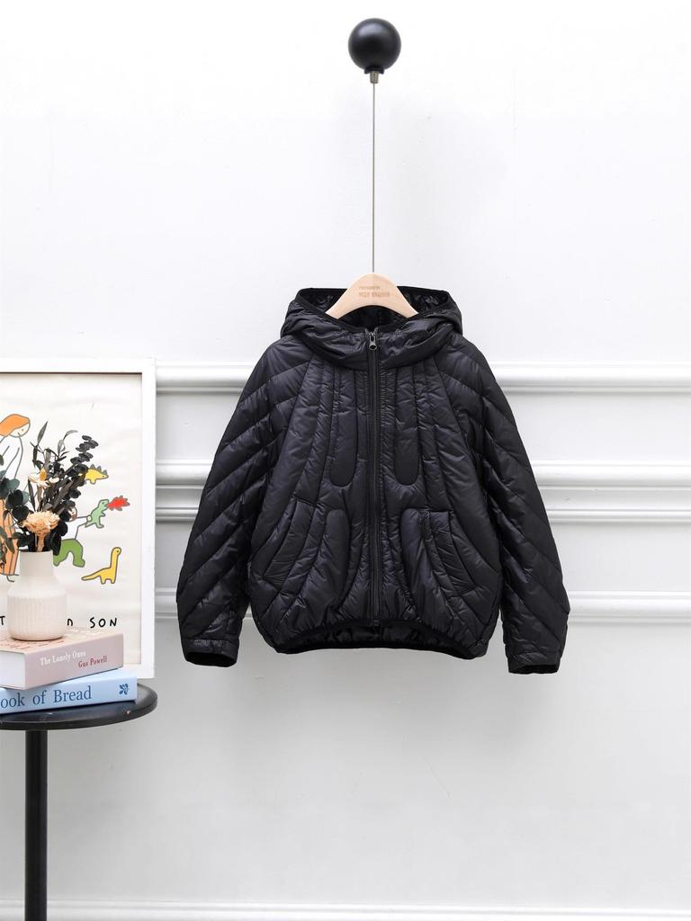 New 2025 Girls' Fashion Winter Coat - Hooded, Thick, 90% White Duck Down Jacket