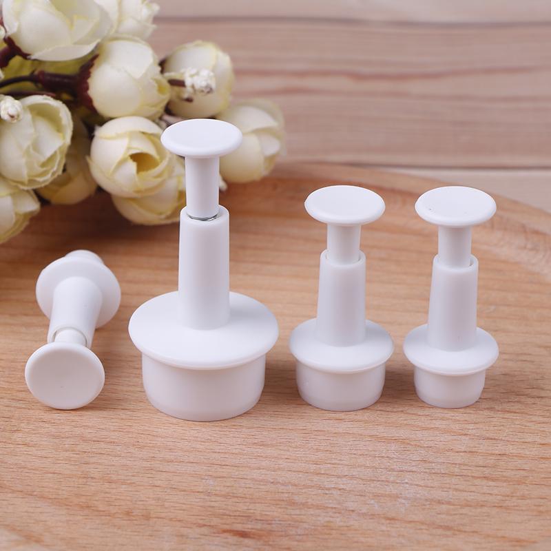 4 Stück runde Keksformen, Fondant, Kuchendekorationswerkzeuge, Küchenzubehör