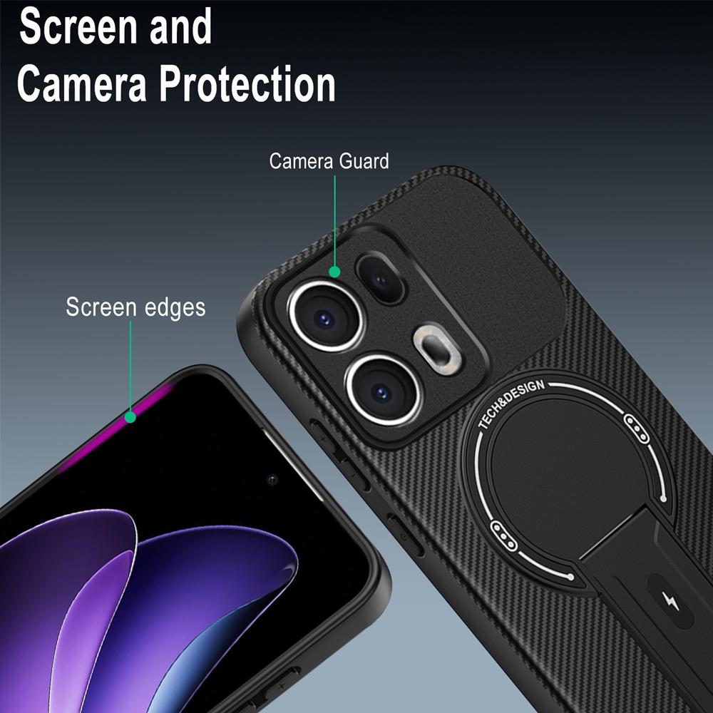 Shockproof Bracket Armor Magnetic Holder Case For OPPO Reno 13 13F Reno13 Pro Reno13F 5G Magsafe Wireless Charge Cover