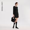 Langzi Elegant Round Neck A-Line Dress