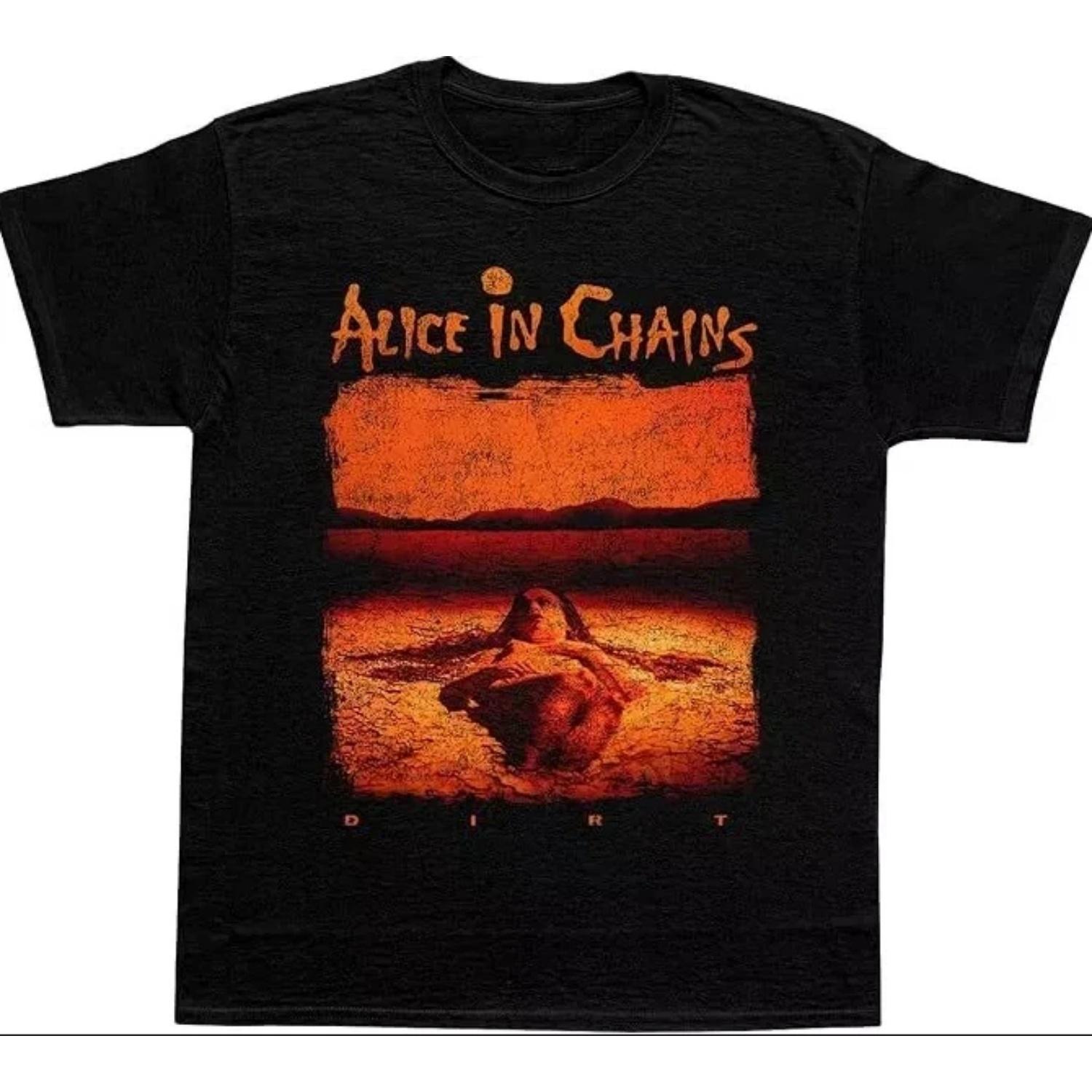 

Alice in Chains Men s Printed T-shirt Is Suitable for Fans, Both Men and Women, with A Style That Is Suitable for All Seasons S чёрный