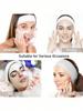 3Pcs Women'S Makeup, Face Wash, Solid Color Velcro Headbands, Sports Yoga Headbands, Spa Bathroom Headbands