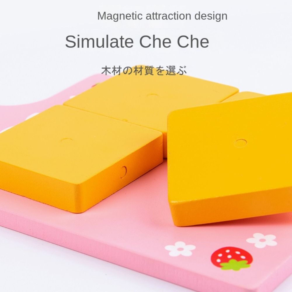 Strawberry Design Wooden Simulation Cake Toys Cooking Role Play Toys Children's Play