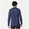 Mizuno Running Wear Dry Aeroflow Long Half Highly Estate Blue T-Shirt, Sleeve, Zip, Breathable, Reflective, J2MAB505, Men's,