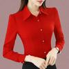 Women's Spring and Autumn Slim Business Solid Color Shirt Large Size Casual Loose Shirt