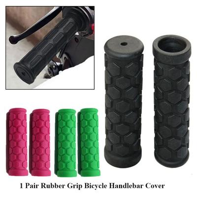 1 Pair Shock Absorption Bicycle Handlebar Cover Anti-slip Rubber Grip  Mountain Bike Accessories