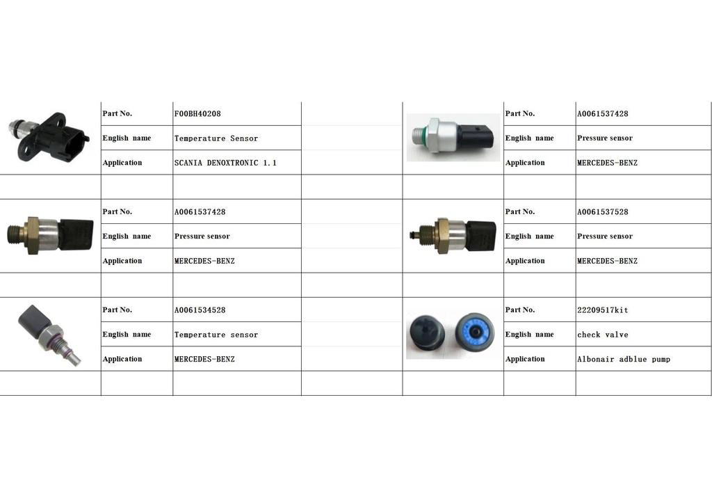 SCR Aftertreatment Diesel Exhaust Temperature Probe Sensor 20889280