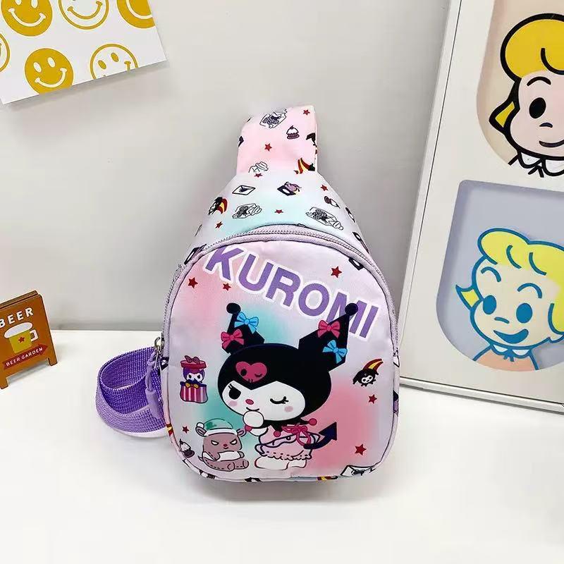 Cute Cartoon Children's Backpack: Trendy Casual Small Bag for Kindergarten Girls - Crossbody or Chest Style