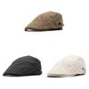 Gorra de Algodón y Lino para Hombre y Mujer, Estilo Vintage, Protección Solar, con Visera Curva Ajustable, para Usar en Verano