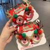 Handmade Christmas Glasses Frame Cartoon Elk Antlers Glasses Frame  New Year Dress Up
