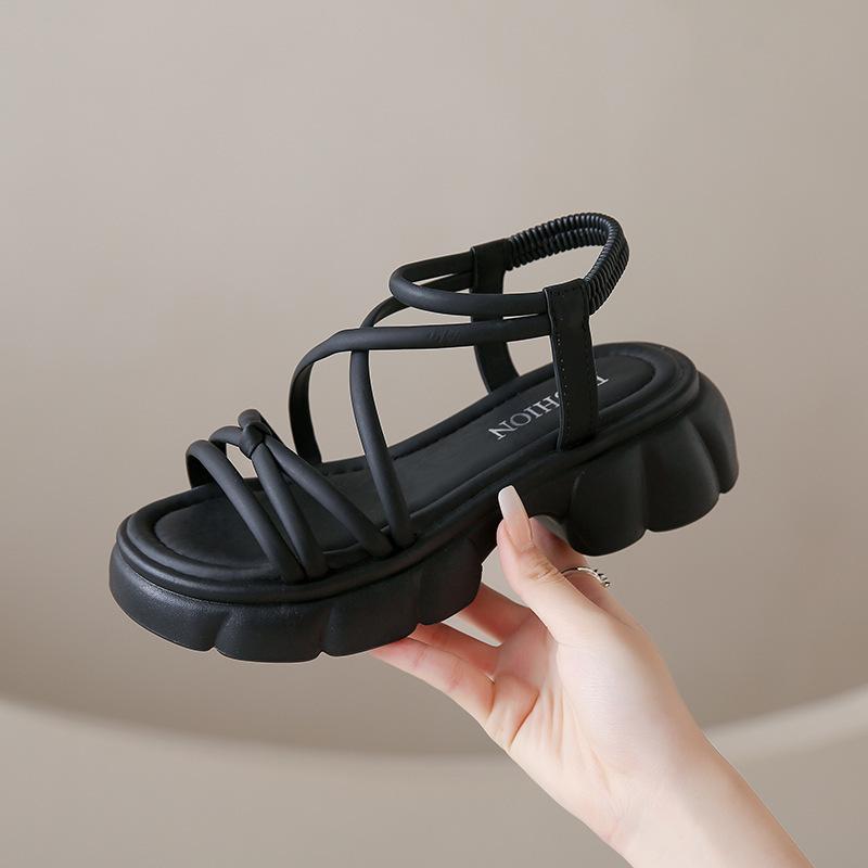 Roman Sandals Platform-soled Summer New Casual Fairy Wind Soft-soled Beach Sandals