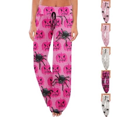 Anime-Pyjamahose, Nachtwäsche, lässige Hose mit Kordelzug und elastischer Taille, bequeme, gerade, lockere Yoga-Hose