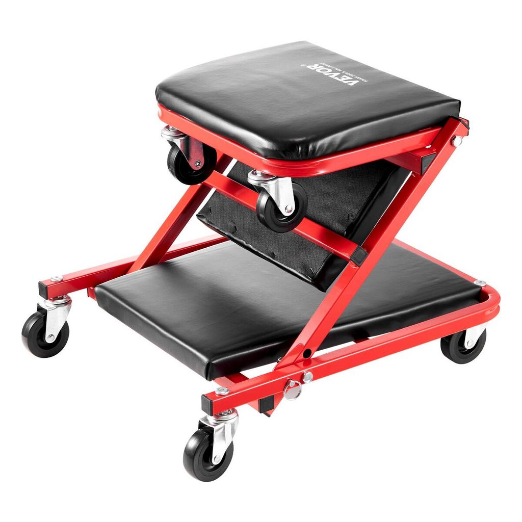 36 in Foldable Z Garage Creeper Mechanic Creeper Stool 300 lbs Capacity