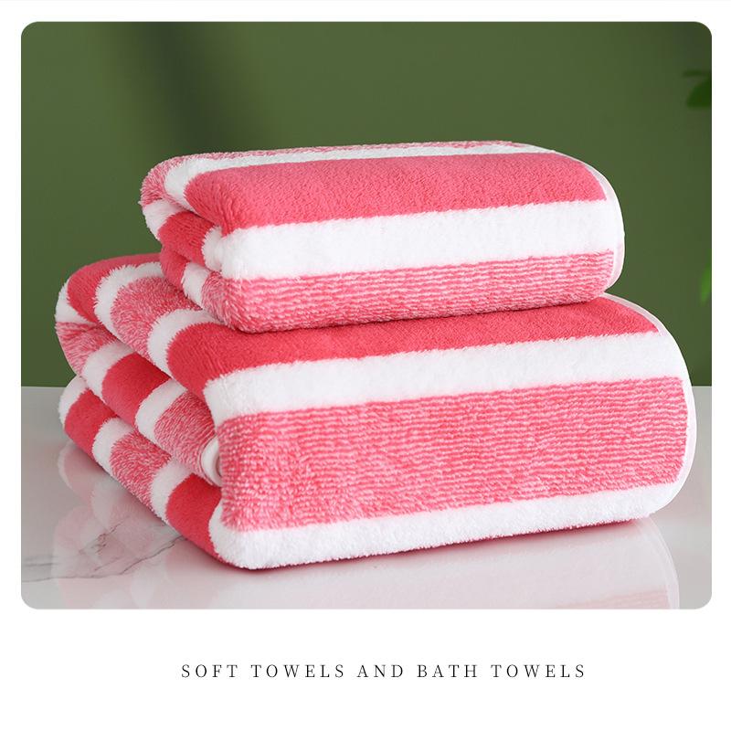 1 Pc Thickened Absorbent Bath Towel Soft Face Towel for Home
