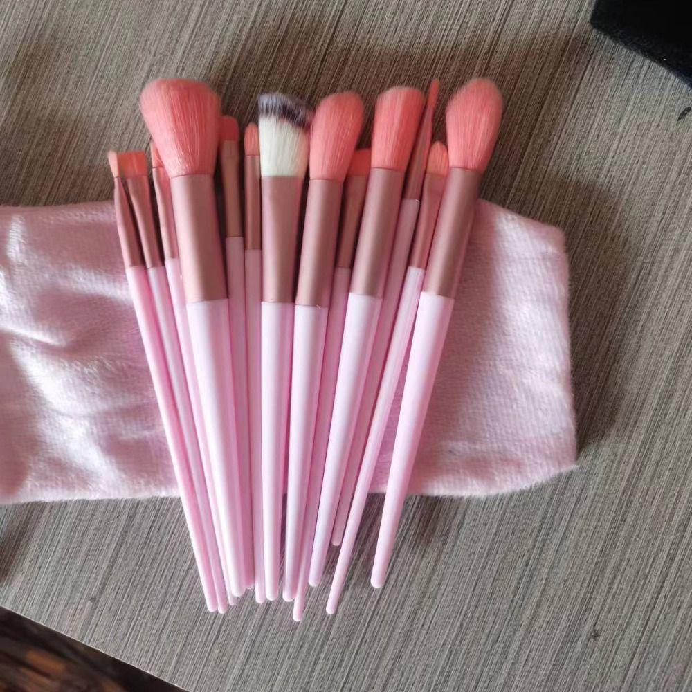 13Pcs/Set Furry Professional Makeup Brushes Tools Cosmetic Brush Set Eyeshadow Powder Brush Student