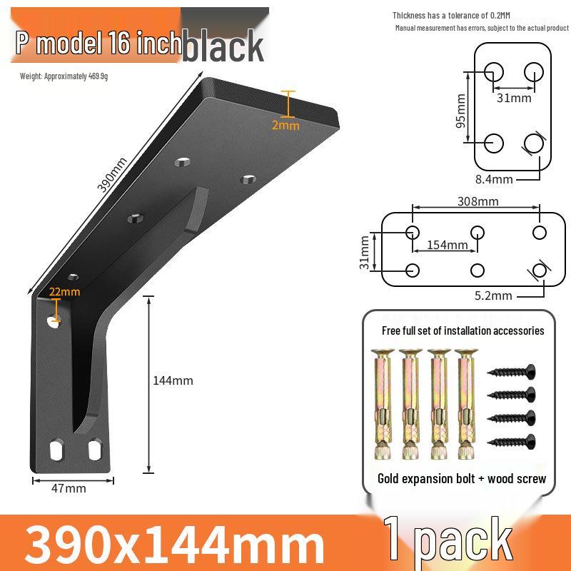 Staffa di Supporto Triangolare Robusta da Parete per Scrivania, Mobile TV e Scaffalature.