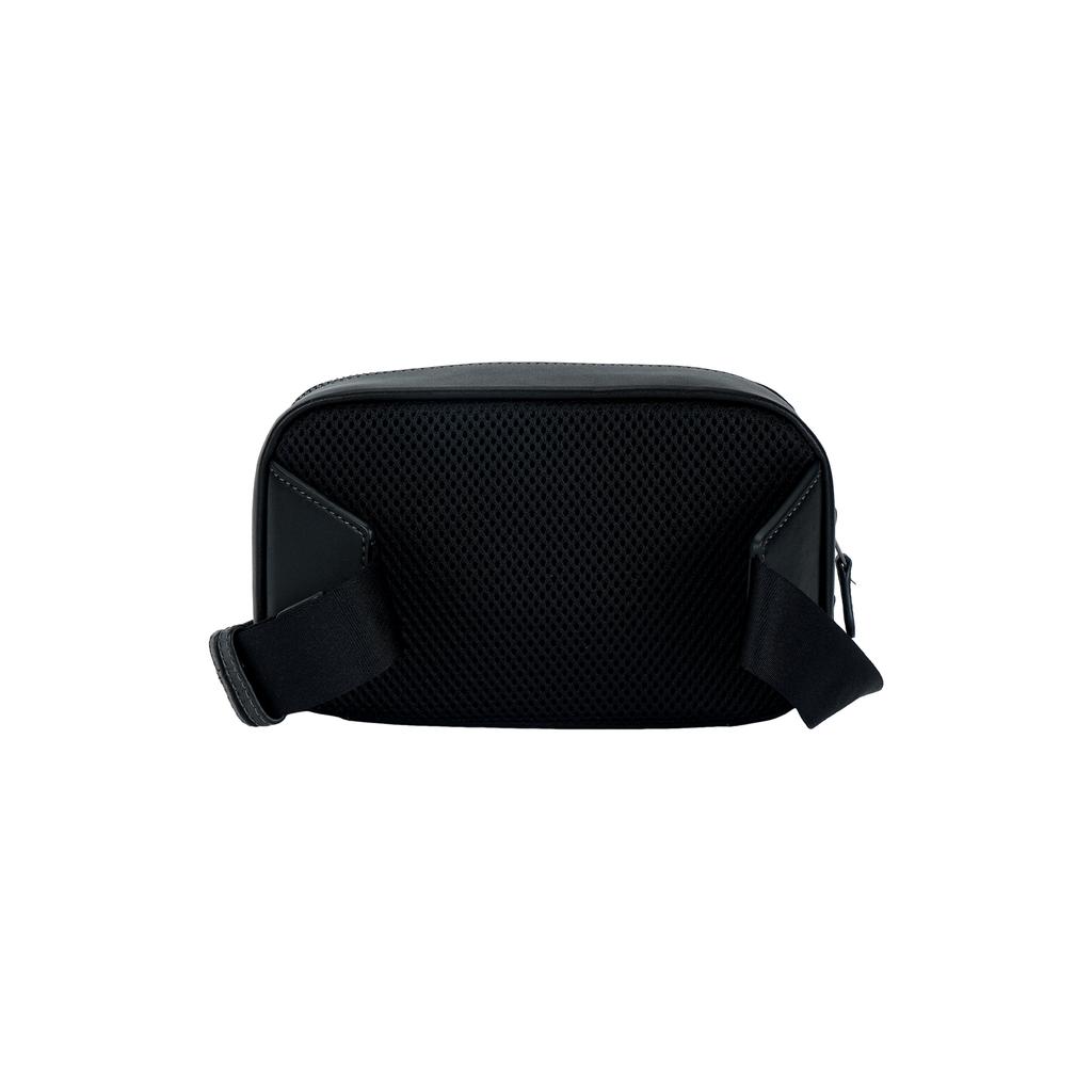COACH Coated Canvas With Leather One Shoulder Crossbody Fanny Pack Small Men's Black CM106-QBMI5