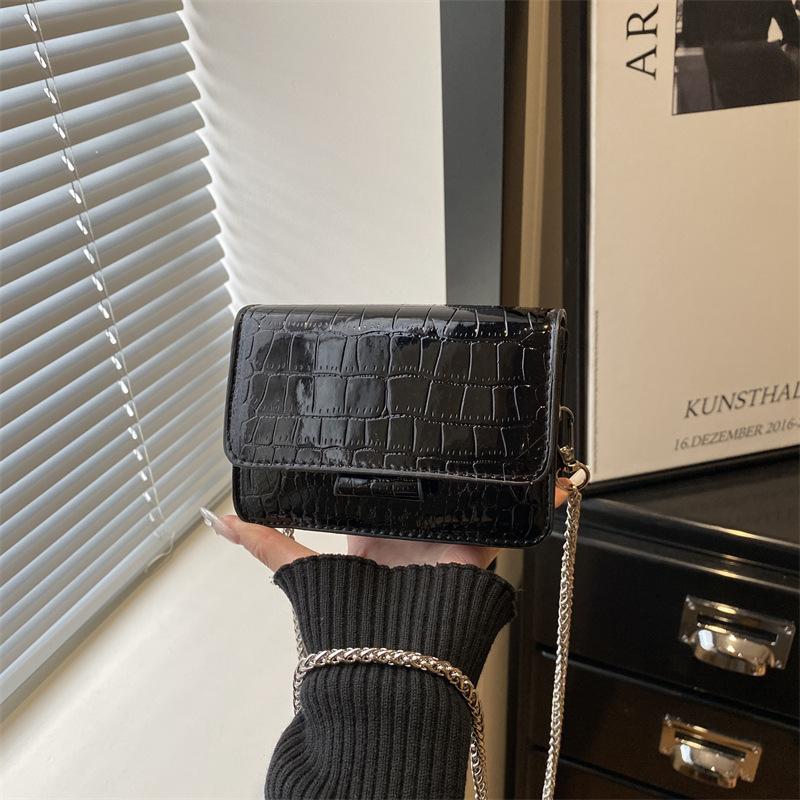 Women'S Rhombus Chain Small Square Bag High-End Fashion Shoulder Messenger Versatile Elegant Trendy Mini Bag