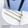18k Gold-Plated Lobster Clasp Extender Chain with Beaded End Cap for DIY Bracelets & Necklaces