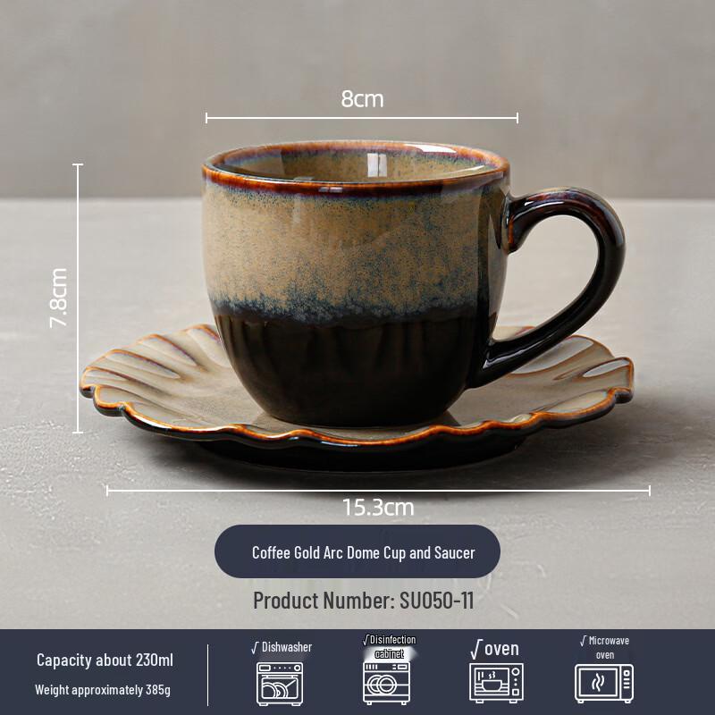 Ceramic Tea and Coffee Cup with Saucer Set