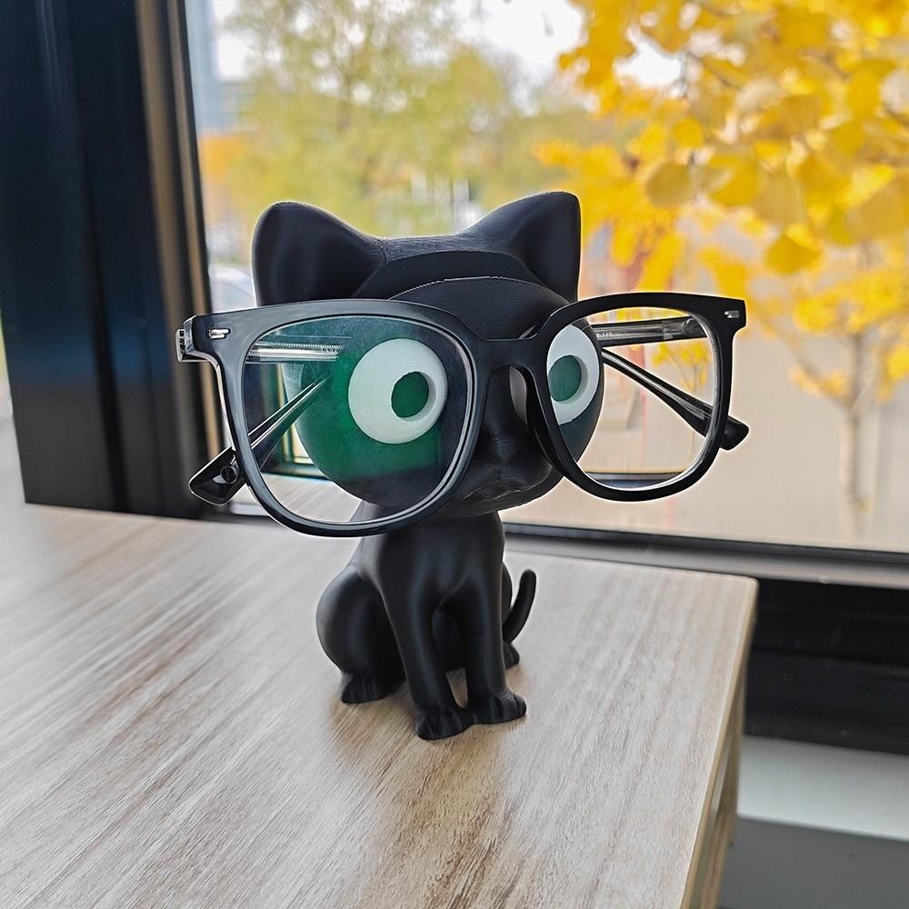 3D Print Eyeglass Show Holder Cute Non-slip Cat Glasses Display Stand Animal Decorations Cat Ornaments Home Decorations