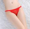 Sexy underwear for extreme revealing lace underwear [BAOQISHAN] women, T-back pants, lingerie, perforated, see-through, panties, women's, cute, (red)