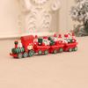 Christmas Wooden Train Window Decoration Handcrafted Festival Home Display Ornament Kids Room Decorative Item
