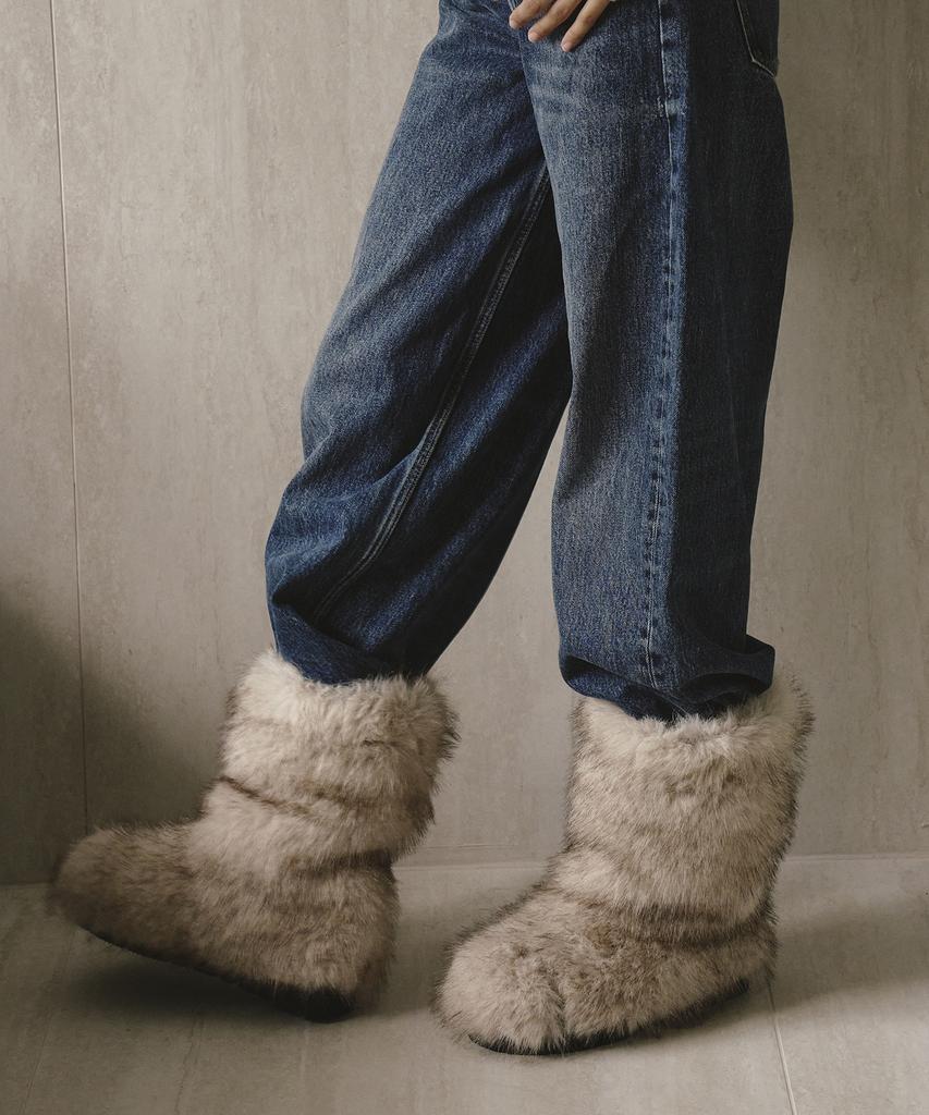 Twvp Puky Fur Middle Boots (3 Colors)