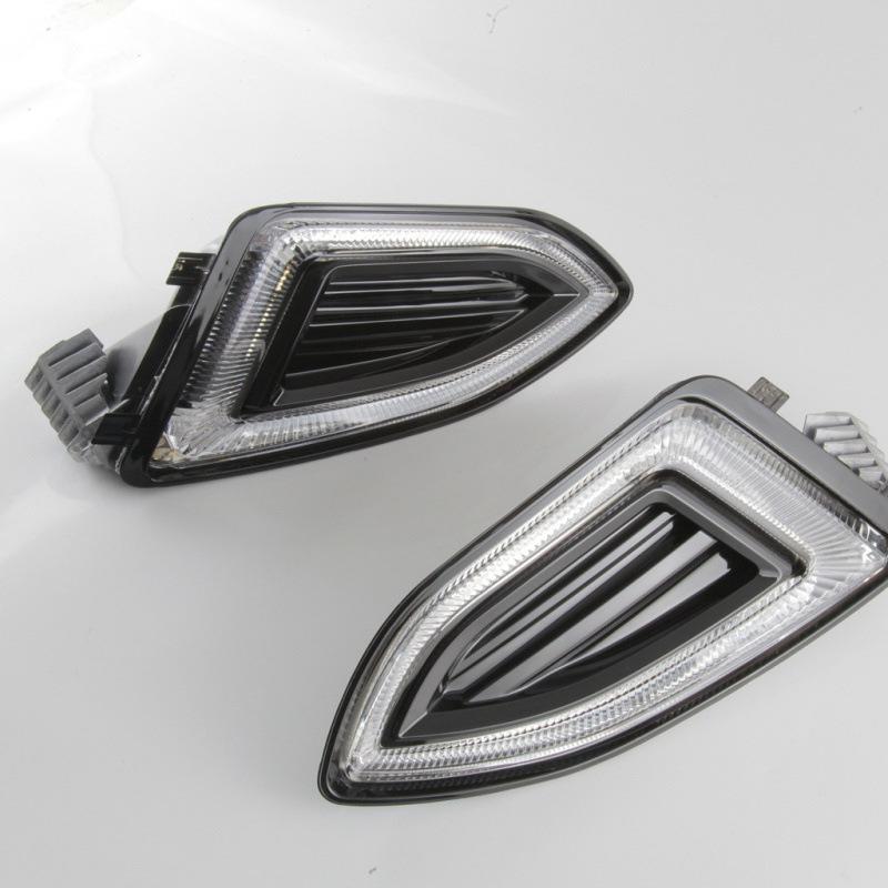 LED Daytime Running Fog Lights for 15-18 Ford Edge - Original Style Trim