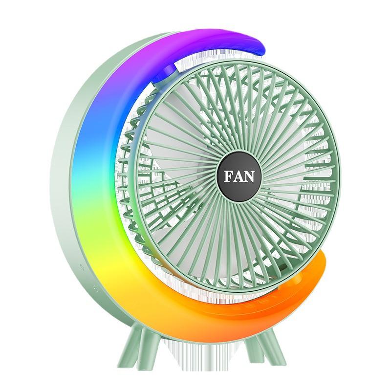 Colorful Dual-Use USB Desktop Fan for Home and Office with Large Airflow