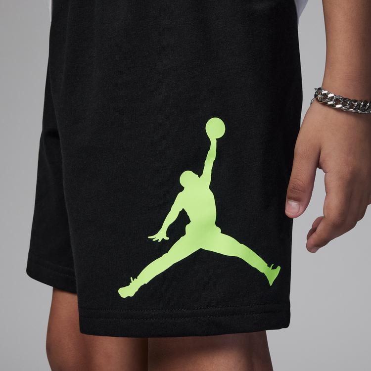 Jordan Letter Logo Print Crew Neck Short Sleeve T-Shirt And Straight Leg Shorts Casual Sports Set Kids sets FQ0575-010