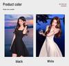 Elegant Women's Spaghetti Strap Waist-Cinched White Long Dress - Early Spring 2026 Collection, Romantic & Formal Design