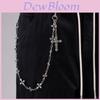 Punk Cross Pendant Chain With Lobster Clasp For Men Women Hip Hop Style