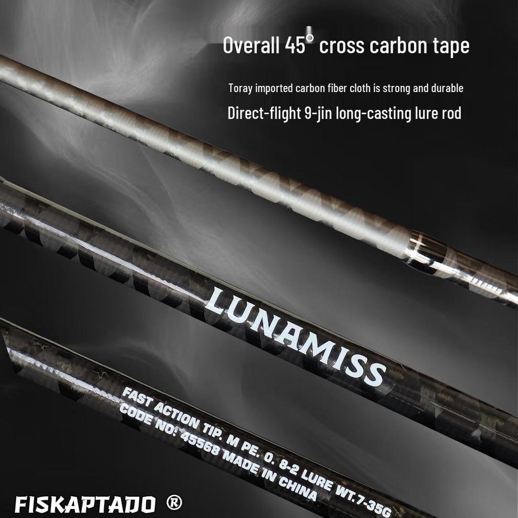 Dong Xuan Luna Lure Rod - 2.9m, M/MH Power, Ideal for Aspius, Bass, Perch, Mandarin, and Sea Fishing.