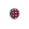 Pandora Sparkling Pav  Round Pink Charm 792630c03