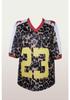 Camiseta Retro de Manga Corta con Cuello en V y Estampado de Leopardo para Mujer